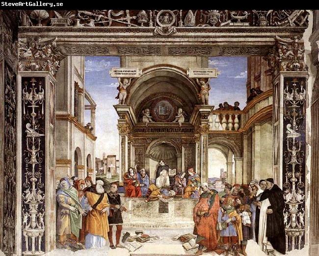 LIPPI, Filippino Triumph of St Thomas Aquinas over the Heretics
